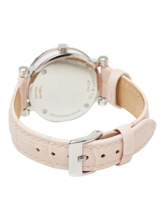 Tiffany & Co Atlas Watch Pink Silver Stainless Steel Leather Ceramic main image 4